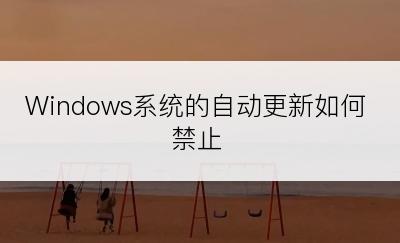 Windows系统的自动更新如何禁止