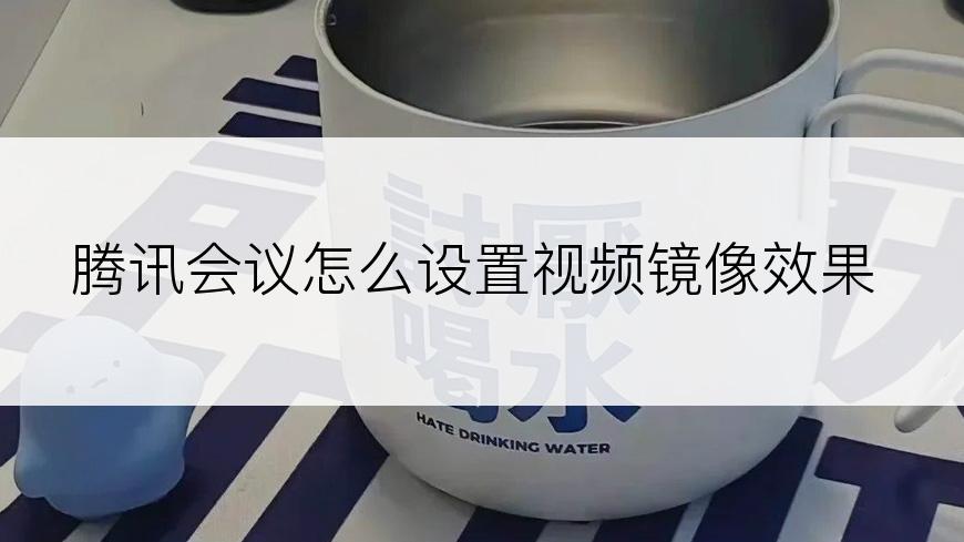 腾讯会议怎么设置视频镜像效果