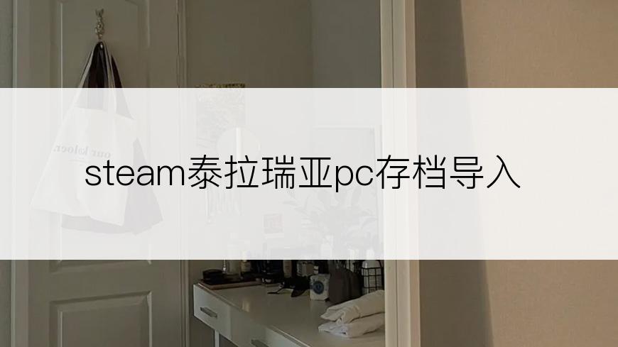 steam泰拉瑞亚pc存档导入