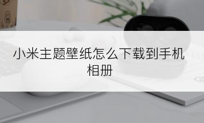 小米主题壁纸怎么下载到手机相册