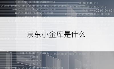 京东小金库是什么