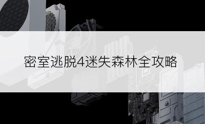 密室逃脱4迷失森林全攻略