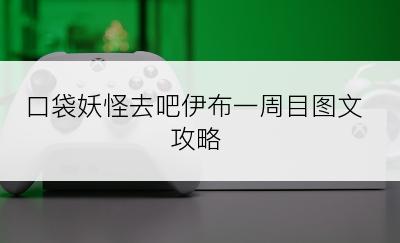 口袋妖怪去吧伊布一周目图文攻略