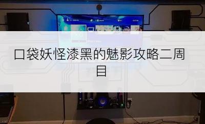 口袋妖怪漆黑的魅影攻略二周目