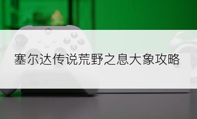 塞尔达传说荒野之息大象攻略