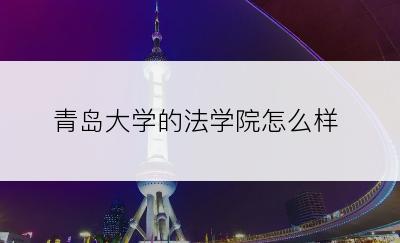 青岛大学的法学院怎么样