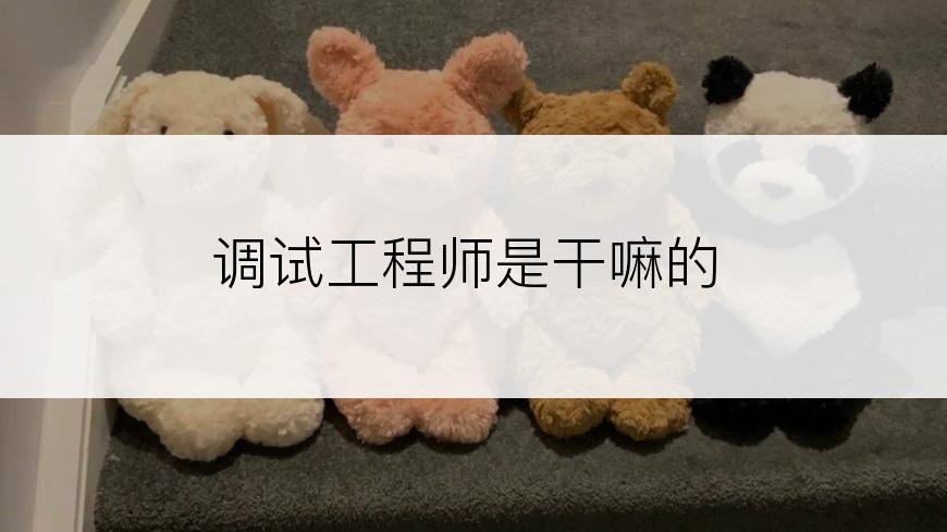 调试工程师是干嘛的