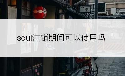 soul注销期间可以使用吗