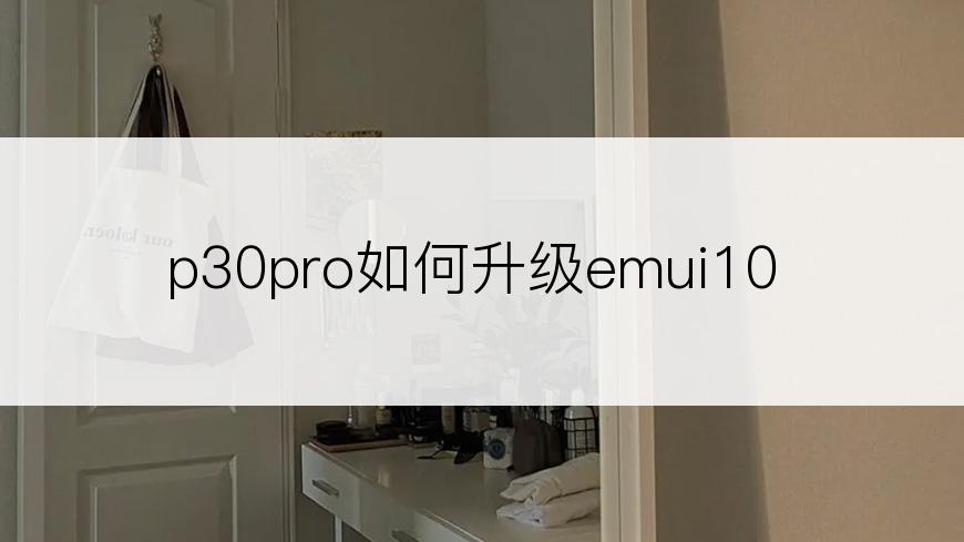 p30pro如何升级emui10