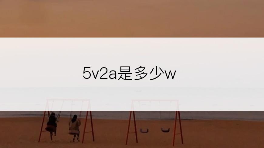 5v2a是多少w