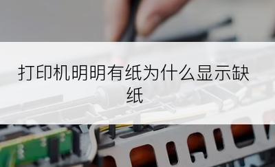 打印机明明有纸为什么显示缺纸