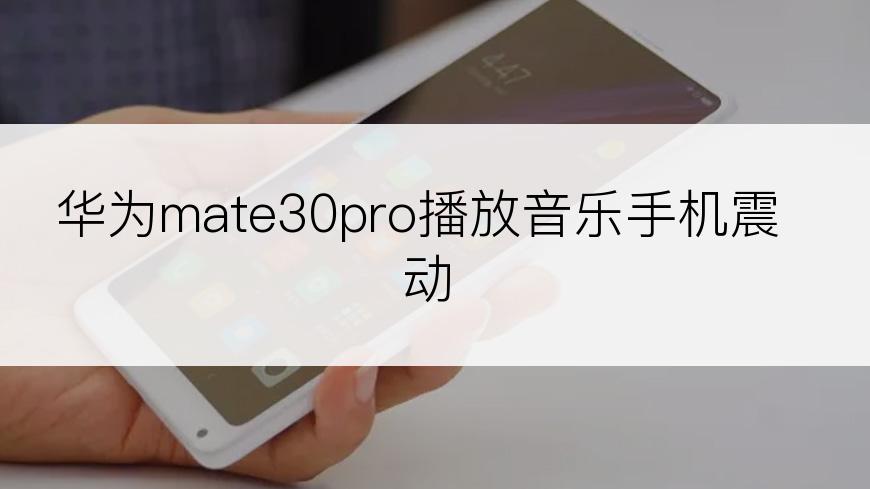 华为mate30pro播放音乐手机震动