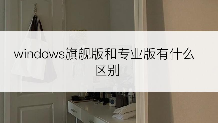 windows旗舰版和专业版有什么区别