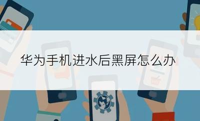 华为手机进水后黑屏怎么办