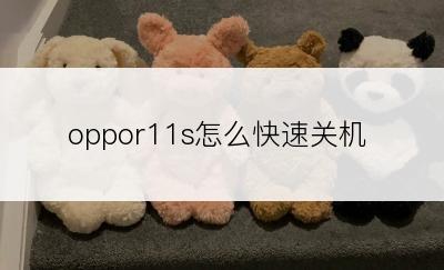 oppor11s怎么快速关机