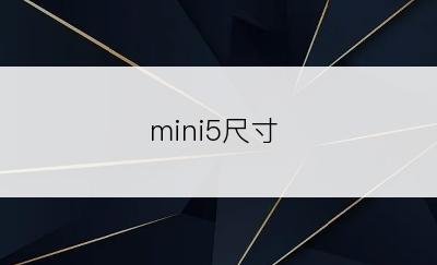 mini5尺寸