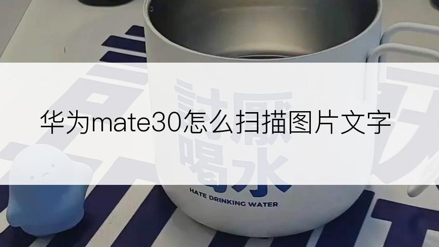 华为mate30怎么扫描图片文字