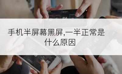 手机半屏幕黑屏,一半正常是什么原因