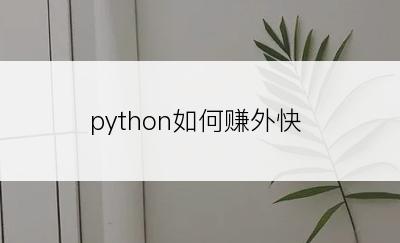 python如何赚外快