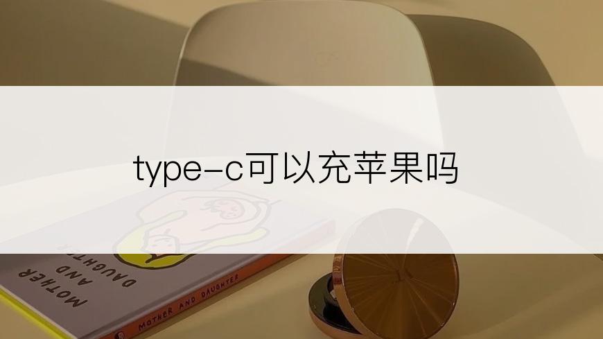 type-c可以充苹果吗