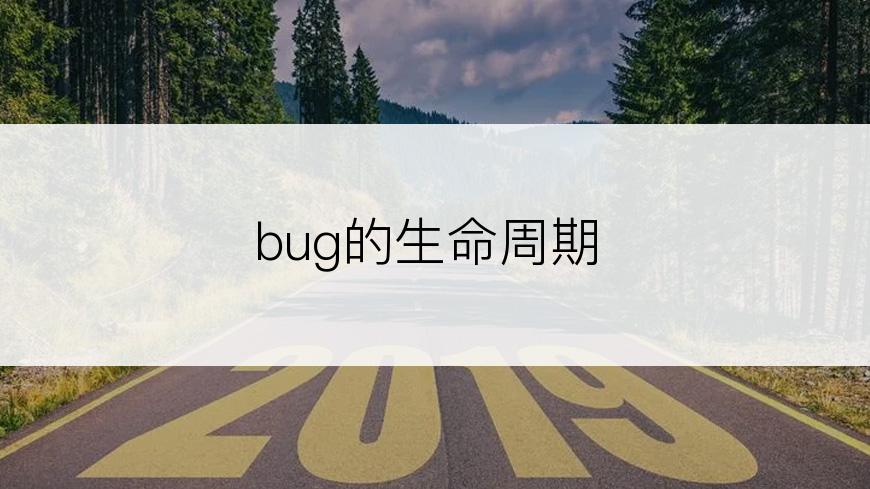 bug的生命周期