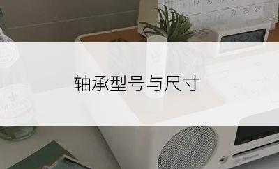 轴承型号与尺寸