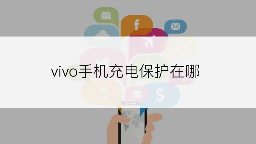 vivo手机充电保护在哪