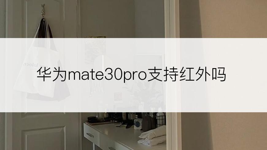 华为mate30pro支持红外吗