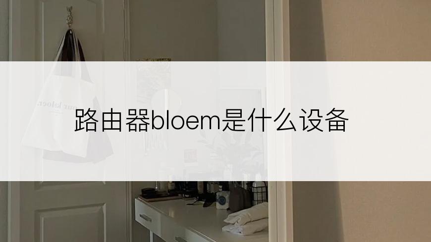 路由器bloem是什么设备