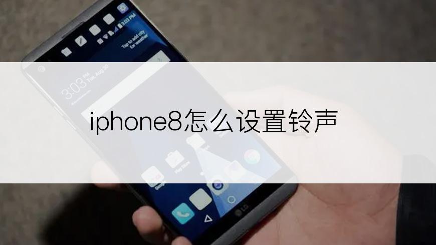 iphone8怎么设置铃声