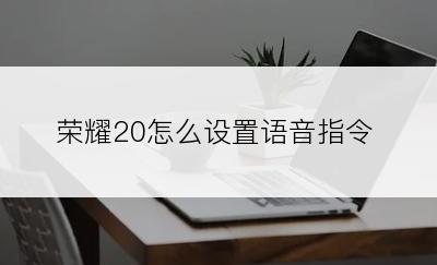 荣耀20怎么设置语音指令