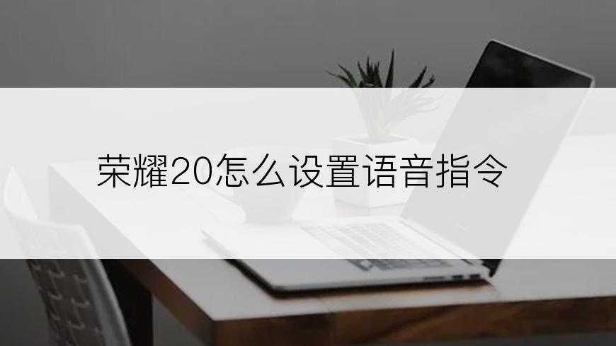 荣耀20怎么设置语音指令