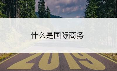 什么是国际商务