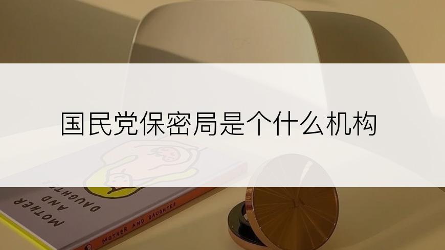 国民党保密局是个什么机构