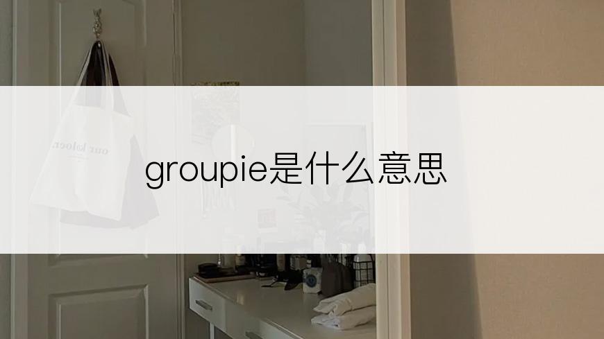 groupie是什么意思