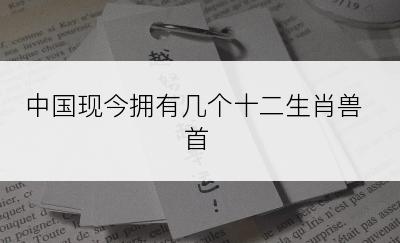 中国现今拥有几个十二生肖兽首