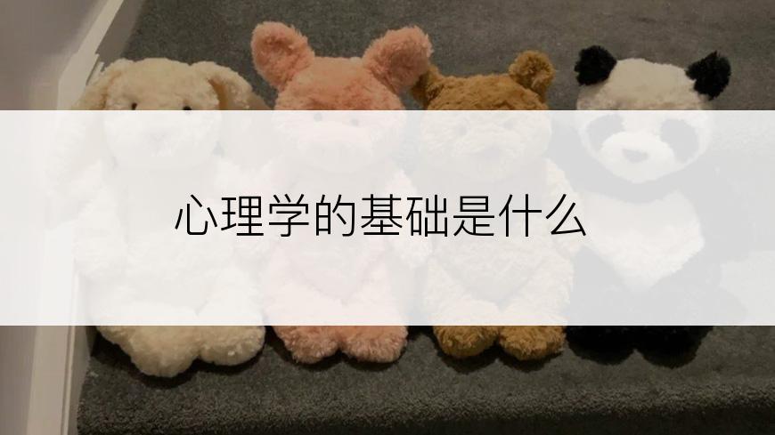 心理学的基础是什么