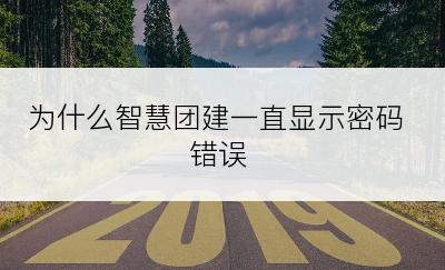 为什么智慧团建一直显示密码错误