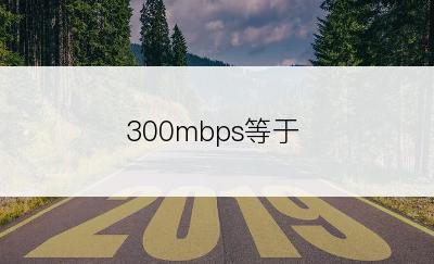 300mbps等于