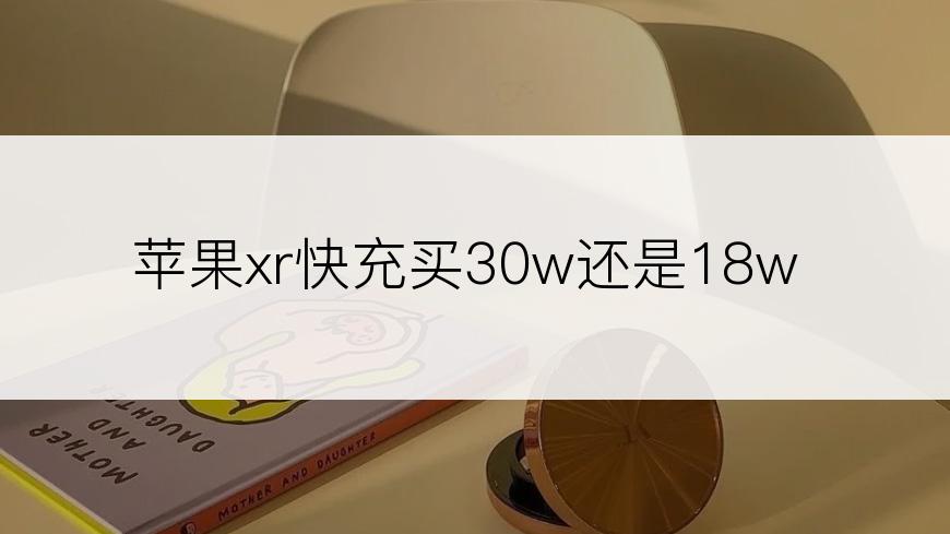 苹果xr快充买30w还是18w