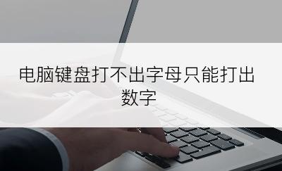 电脑键盘打不出字母只能打出数字