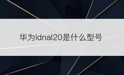 华为ldnal20是什么型号