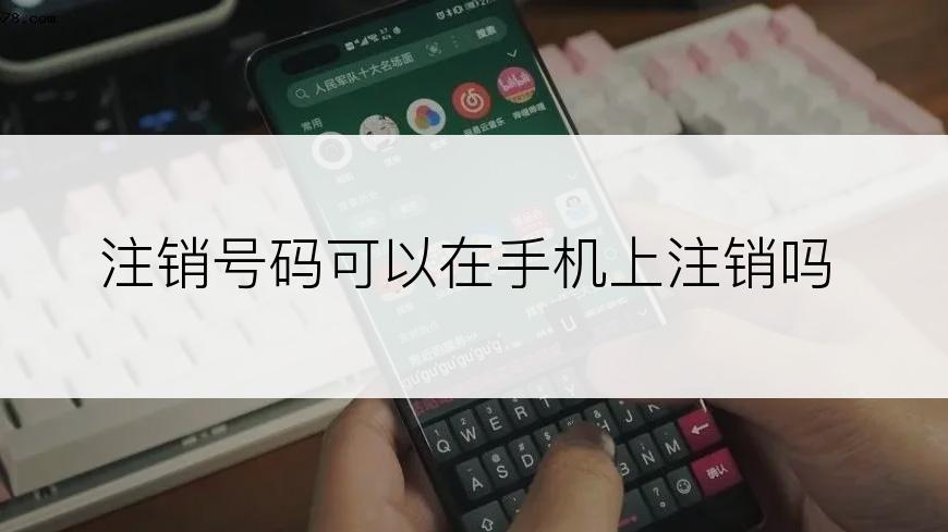 注销号码可以在手机上注销吗