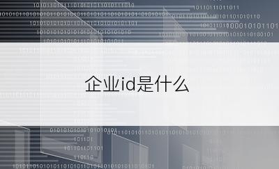 企业id是什么