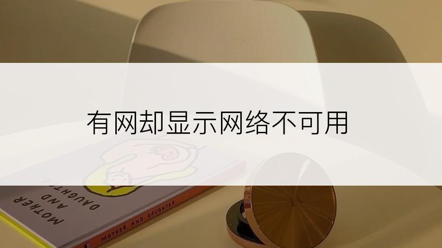 有网却显示网络不可用