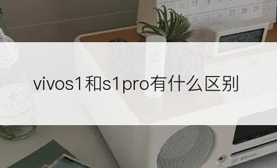 vivos1和s1pro有什么区别