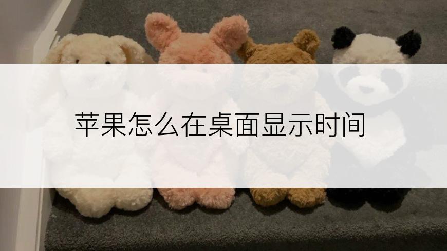 苹果怎么在桌面显示时间