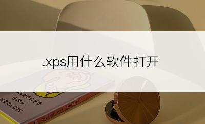 .xps用什么软件打开