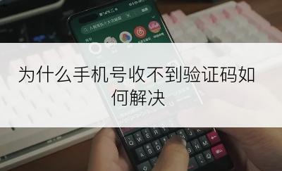 为什么手机号收不到验证码如何解决