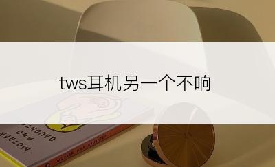 tws耳机另一个不响